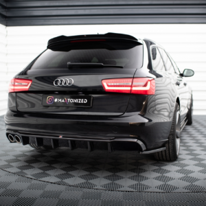 Maxton zadnji difuzor za Audi A6 Sedan / Avant C7 (Single side dual exhaust version)
