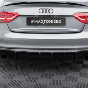 Maxton zadnji difuzor za Audi S5 / A5 S-Line 8T Facelift (Version with single exhausts on both sides)