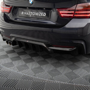 Maxton zadnji difuzor za BMW 4 Coupe / Gran Coupe / Cabrio M-Pack F32 / F36 / F33 (Version with exhaust on one side)