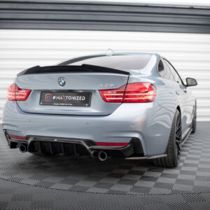 Maxton zadnji difuzor za BMW 4 Coupe / Gran Coupe / Cabrio M-Pack F32 / F36 / F33 (Version with single exhausts on both sides)