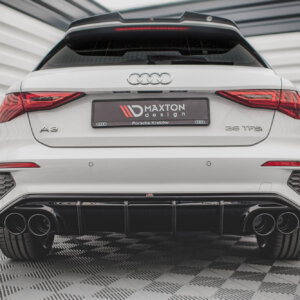 Maxton zadnji difuzor + imitacija izpušnih koncev za Audi A3 S-Line Sportback 8Y