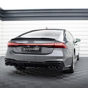 Maxton zadnji difuzor + imitacija izpušnih koncev za Audi A7 S-Line C8 / S7 C8 / C8 Facelift / S7 Facelift