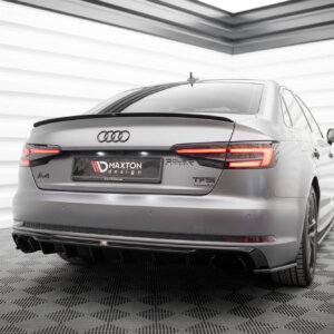 Maxton zadnji difuzor V.1 za Audi A4 S-line B9 (Version with single exhaust tips on one side)