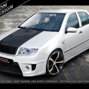 Maxton stranski podaljški za Skoda Fabia Mk1 < Demonic >