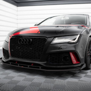 Maxton Street Pro sprednji splitter + Flaps za Audi A7 RS7 Look C7