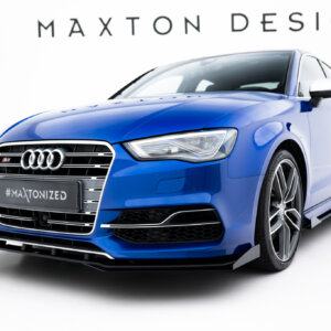Maxton Street Pro sprednji splitter + Flaps za Audi S3 / A3 S-Line Sedan 8V