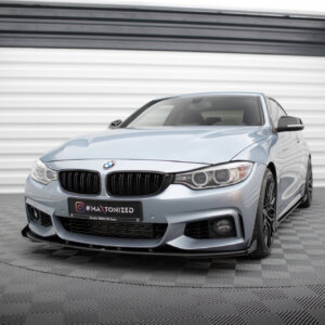 Maxton Street Pro sprednji splitter + Flaps za BMW 4 Coupe / Gran Coupe / Cabrio M-Pack F32 / F36 / F33