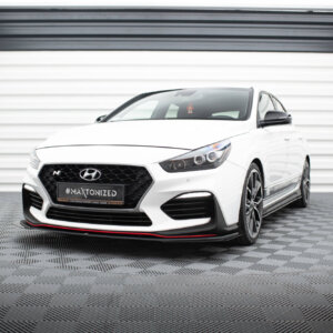 Maxton Street Pro sprednji splitter + zakrilca za Hyundai I30 N Mk3 Hatchback / Fastback
