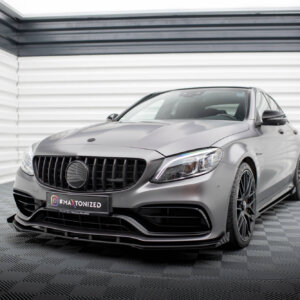 Maxton Street Pro sprednji splitter + zakrilca za Mercedes-AMG C63 Sedan / Estate W205 Facelift
