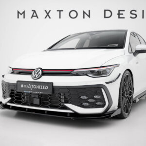 Maxton Street Pro sprednji splitter + zakrilca za Volkswagen Golf GTI / GTE / R-Line Mk8 Facelift