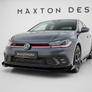 Maxton Street Pro sprednji splitter + zakrilca za Volkswagen Polo GTI Mk6 Facelift