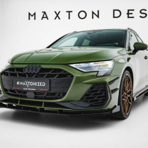 Maxton Street Pro sprednji splitter V.1 + Flaps za Audi S3 Sportback / A3 S-line Sportback 8Y Facelift