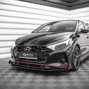 Maxton Street Pro sprednji splitter V.1 + Flaps za Hyundai I20 N Mk3