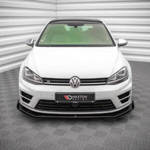 Maxton Street Pro sprednji splitter V.1 + Flaps za Volkswagen Golf R Mk7