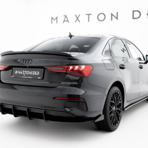 Maxton Street Pro zadnji difuzor + Flaps za Audi A3 Sedan 8Y