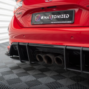 Maxton Street Pro zadnji stranski difuzorji + Flaps za Honda Civic Type-R Mk 11