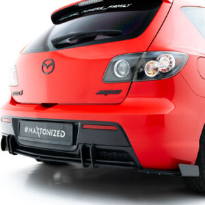 Maxton Street Pro zadnji stranski difuzorji + Flaps za Mazda 3 MPS Mk1 EU Version