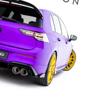 Maxton zadnji stranski difuzorji V.2 + Flaps V.2 za Volkswagen Golf R Hatchback Mk8 / Mk8 Facelift