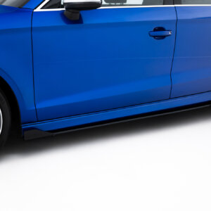 Maxton Street Pro stranski podaljški + Flaps za Audi S3 / A3 S-Line Sedan 8V