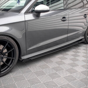 Maxton Street Pro stranski podaljški + Flaps za Audi S3 / A3 S-Line Sportback 8V Facelift