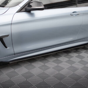 Maxton Street Pro stranski podaljški + Flaps za BMW 4 Coupe / Gran Coupe / Cabrio M-Pack F32 / F36 / F33