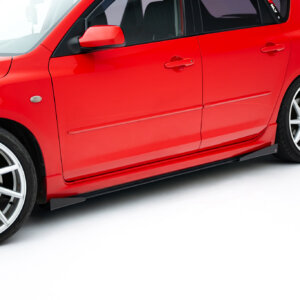 Maxton Street Pro stranski podaljški + Flaps za Mazda 3 MPS Mk1
