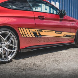 Maxton Street Pro stranski podaljški + Flaps za Mercedes-AMG C43 / AMG-Line Coupe C205