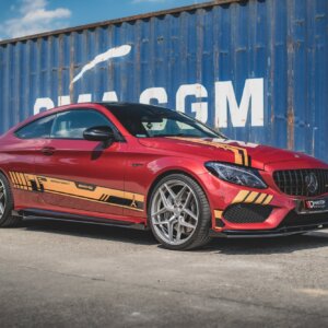 Maxton Street Pro stranski podaljški + Flaps za Mercedes-AMG C43 / AMG-Line Coupe C205