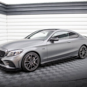 Maxton Street Pro stranski podaljški + Flaps za Mercedes-AMG C43 Coupe / Cabrio C205 Facelift / A205 Facelift