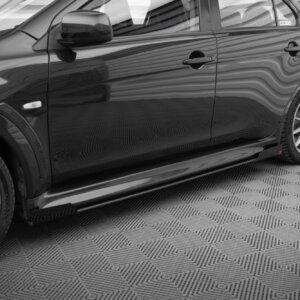 Maxton Street Pro stranski podaljški + Flaps za Mitsubishi Lancer EVO X