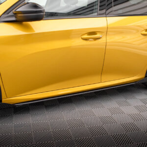 Maxton Street Pro stranski podaljški + Flaps za Peugeot 208 GT Mk2