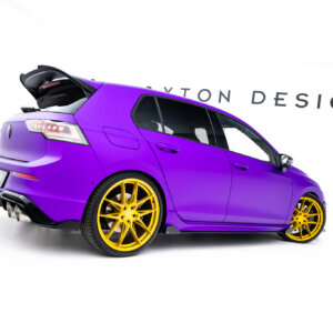 Maxton Street Pro stranski podaljški + Flaps za Volkswagen Golf R Hatchback Mk8 / Mk8 Facelift