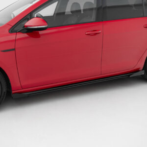 Maxton Street Pro stranski podaljški + Flaps za Volkswagen Golf R / R-Line Mk7 Facelift