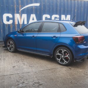 Maxton Street Pro stranski podaljški + Flaps za Volkswagen Polo GTI Mk6