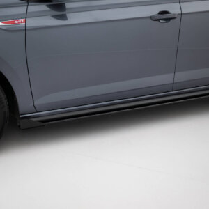 Maxton Street Pro stranski podaljški + Flaps za Volkswagen Polo GTI Mk6 Facelift
