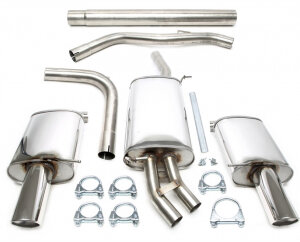 Duplex catback (nerjavno jeklo) TA Technix za Audi A4 (B6/B7) 2001-2004