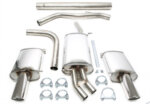 Duplex catback (nerjavno jeklo) TA Technix za Audi A4 (B6/B7) 2005-2008 — Motorsport only