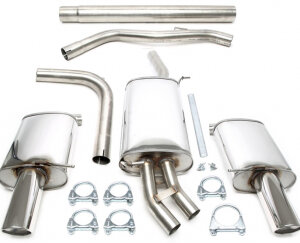 Duplex catback (nerjavno jeklo) TA Technix za Audi A4 (B6/B7) 2005-2008 — Motorsport only
