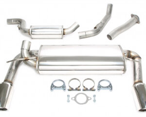 Duplex catback (nerjavno jeklo) TA Technix za Ford Focus II (DA_) 2006- — Motorsport only