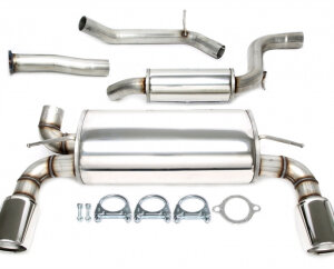 Duplex catback (nerjavno jeklo) TA Technix za Volvo C30 (533) 2009-2012 — Motorsport only