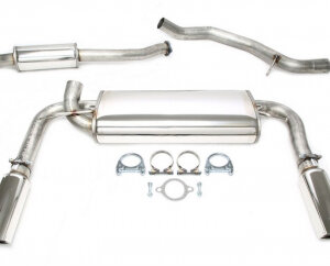 Duplex catback (nerjavno jeklo) TA Technix za Volvo S40 II AWD, V50 AWD (544) 2004-2010