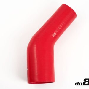 Silikonska cev rdeča 45° 3,5 - 4" (89 - 102mm)