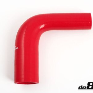 Silikonska cev rdeča 90° 1,25 - 1,75" (32 - 45mm)