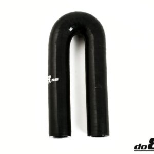 Silikonska cev črna 180° 0,25" (6,5mm)