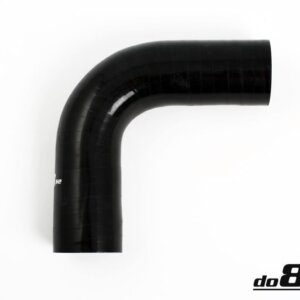 Silikonska cev črna 90° 1,18" (30mm)