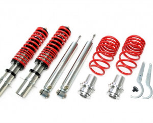 Deep Nastavljivo vzmetenje TA Technix za Audi A3 / Leon / Toledo II / Octavia / Bora / Golf IV / Beetle / Beetle Cabriolet (8L) 1996-2010, s nastavljivo trdoto