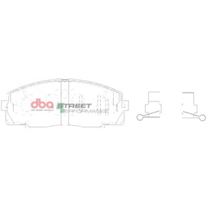 DBA SP sprednje zavorne ploščice za Toyota HiAce, Toyota Hiace
