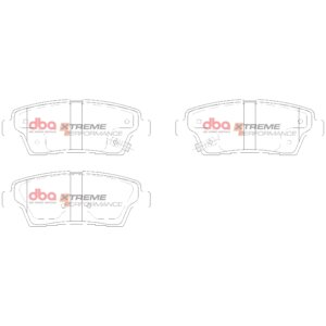 DBA XP zadnje zavorne ploščice za Hyundai Santa FE, KIA Stinger