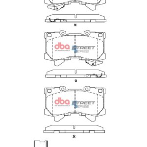 DBA SS sprednje zavorne ploščice za Toyota Land Cruiser, Lexus LX