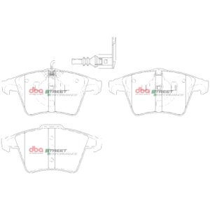 DBA SP sprednje zavorne ploščice za VW Transporter, VW Caravelle